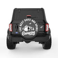 BEST DAYS CAMPING BLACK CARBON FIBER TIRE COVER