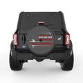 BEST FISHING DAD EVER BLACK CARBON FIBER TIRE COVER