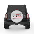 BEST FISHING DAD EVER SILVER CARBON FIBER TIRE COVER