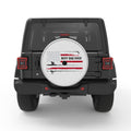 BEST FISHING DAD EVER SILVER CARBON FIBER TIRE COVER