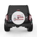 BEST FISHING DAD EVER PEARL  WHITE CARBON FIBER TIRE COVER