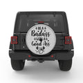 BE A BADASS WHITE TIRE COVER