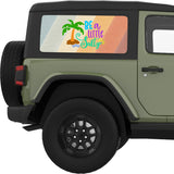 BE A LITTLE SALTY QUARTER WINDOW DECAL FITS 2011-2018 JEEP WRANGLER 2 DOOR HARD TOP JK
