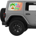BE A LITTLE SALTY QUARTER WINDOW DECAL FITS 2011-2018 JEEP WRANGLER 4 DOOR HARD TOP JKU