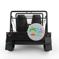 BE A LITTLE SALTY SILVER CARBON FIBER TIRE COVER FOR MOKE