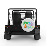 BE A LITTLE SALTY WHITE CARBON FIBER TIRE COVER FOR MOKE