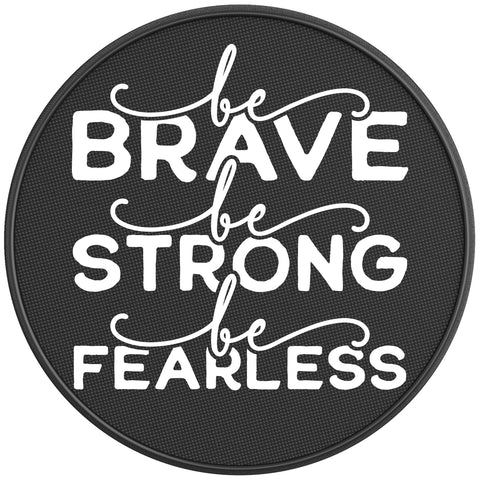 BE BRAVE BLACK CARBON FIBER TIRE COVER