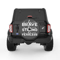 BE BRAVE BLACK CARBON FIBER TIRE COVER