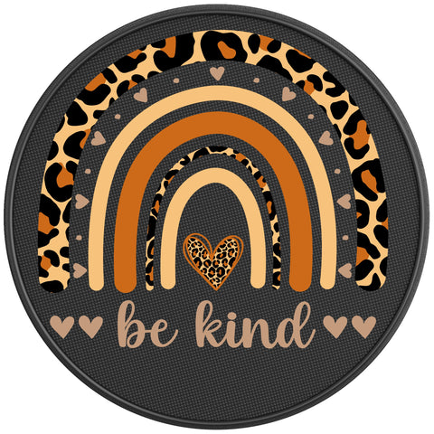 BE KIND BLACK CARBON FIBER TIRE COVER