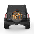 BE KIND BLACK CARBON FIBER TIRE COVER