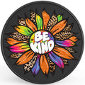 BE KIND SUNFLOWER BLACK CARBON FIBER TIRE COVER