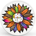 BE KIND SUNFLOWER PEARL  WHITE CARBON FIBER TIRE COVER