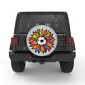 BE KIND SUNFLOWER WHITE TIRE COVER