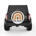 BE KIND PEARL  WHITE CARBON FIBER TIRE COVER