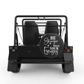 BE STRONGER THAN YOUR EXCUSES BLACK CARBON FIBER TIRE COVER FOR MOKE