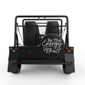 BE THE ENERGY BLACK TIRE COVER FOR MOKE