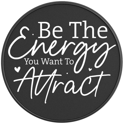 BE THE ENERGY PEARL  WHITE CARBON FIBER TIRE COVER