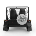 BE THE ENERGY SILVER CARBON FIBER TIRE COVER FOR MOKE