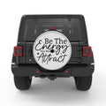 BE THE ENERGY SILVER CARBON FIBER TIRE COVER