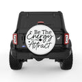 BE THE ENERGY WHITE TIRE COVER