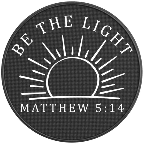 BE THE LIGHT PEARL  WHITE CARBON FIBER TIRE COVER