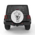 BE THE LIGHT SILVER CARBON FIBER TIRE COVER