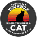 BE YOURSELF CAT BLACK CARBON FIBER TIRE COVER
