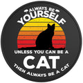 BE YOURSELF CAT BLACK TIRE COVER