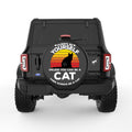 BE YOURSELF CAT BLACK TIRE COVER