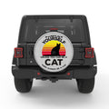 BE YOURSELF CAT WHITE TIRE COVER