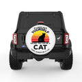 BE YOURSELF CAT WHITE TIRE COVER