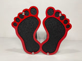 BARE FEET HITCH COVER FOR ANY 2 INCH RECEIVER in RED For Jeep Wrangler JL and JK and JT