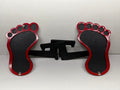 BEAR PAW FOOT PEGS FOR JEEP WRANGLER AND JEEP GLADIATOR in Red Color