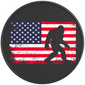 BIGFOOT AMERICAN FLAG PEARL  WHITE CARBON FIBER TIRE COVER