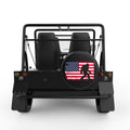 BIGFOOT AMERICAN FLAG BLACK TIRE COVER FOR MOKE