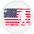 BIGFOOT AMERICAN FLAG BLACK TIRE COVER