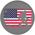 BIGFOOT AMERICAN FLAG SILVER CARBON FIBER TIRE COVER