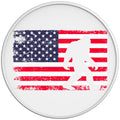 BIGFOOT AMERICAN FLAG WHITE TIRE COVER