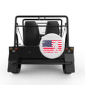 BIGFOOT AMERICAN FLAG WHITE TIRE COVER FOR MOKE