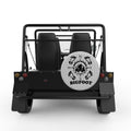 BIGFOOT COMPASS SILVER CARBON FIBER TIRE COVER FOR MOKE