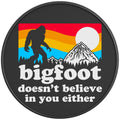BIGFOOT DOESNT BELIEVE IN YOU EITHER PEARL  WHITE CARBON FIBER TIRE COVER