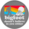 BIGFOOT DOESNT BELIEVE IN YOU EITHER SILVER CARBON FIBER TIRE COVER