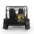 BIGFOOT NEEDS A VACATION BLACK CARBON FIBER TIRE COVER FOR MOKE