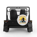 BIGFOOT NEEDS A VACATION WHITE TIRE COVER FOR MOKE