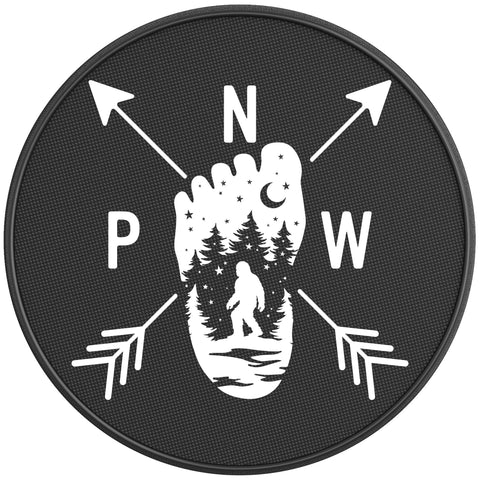 BIGFOOT PACIFIC NORTHWEST BLACK CARBON FIBER TIRE COVER