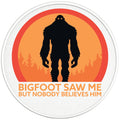 BIGFOOT SAW ME BUT NOBODY BELIEVES HIM PEARL  WHITE CARBON FIBER TIRE COVER