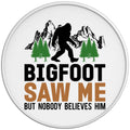 BIGFOOT SAW ME WHITE TIRE COVER