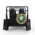 BIGFOOT SEARCH TEAM WHITE CARBON FIBER TIRE COVER FOR MOKE