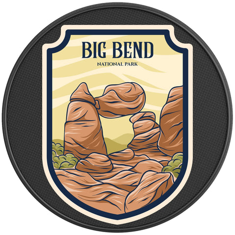 BIG BEND BLACK CARBON FIBER TIRE COVER