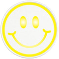 BIG SMILEY FACE BLACK TIRE COVER